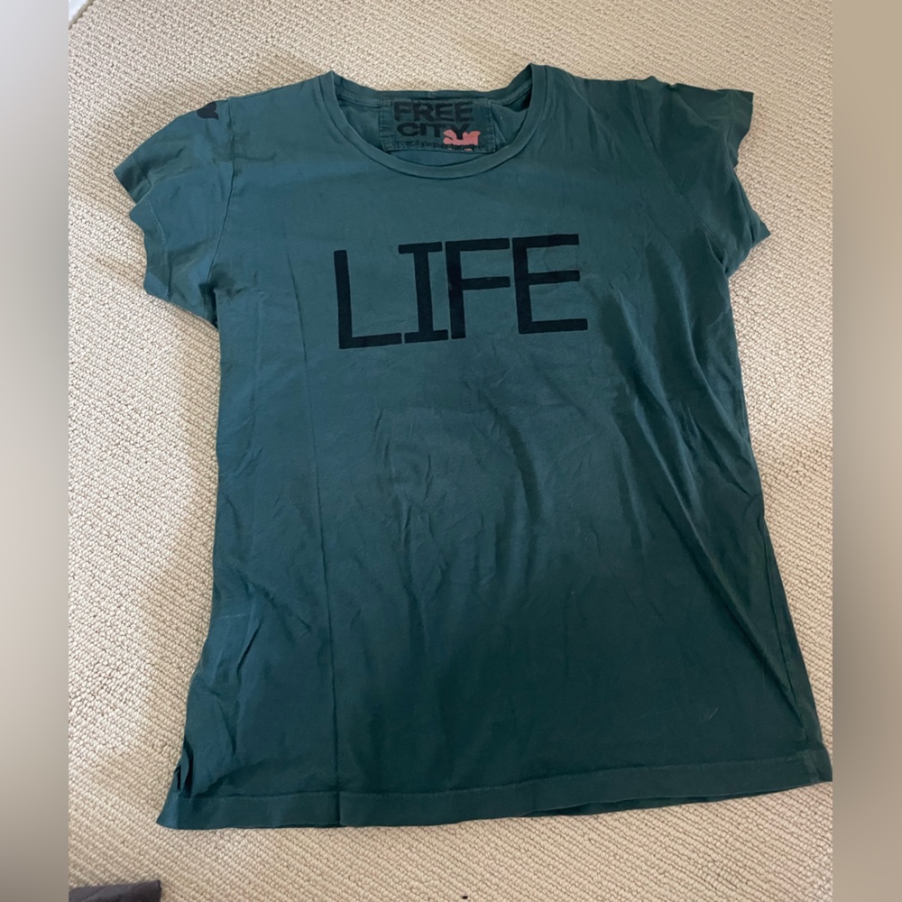 FREE CITY TEAL LIFE TEE